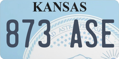 KS license plate 873ASE