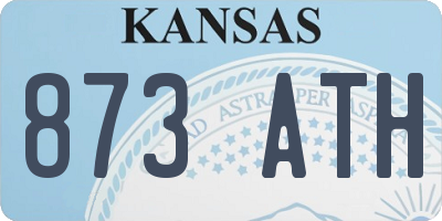 KS license plate 873ATH