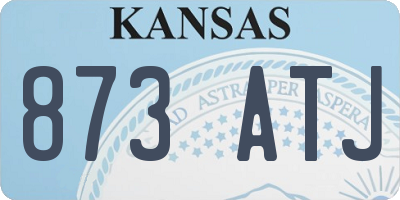 KS license plate 873ATJ