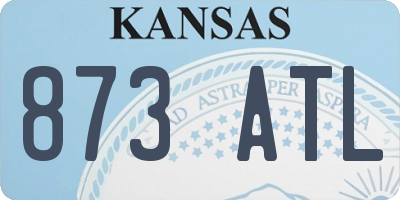 KS license plate 873ATL