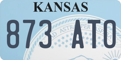 KS license plate 873ATO