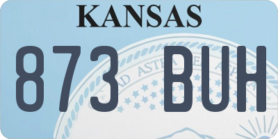 KS license plate 873BUH