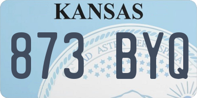 KS license plate 873BYQ