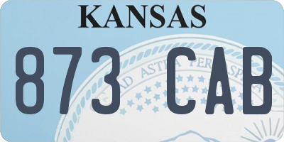 KS license plate 873CAB
