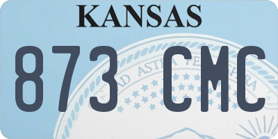 KS license plate 873CMC
