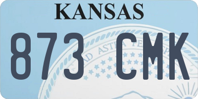KS license plate 873CMK