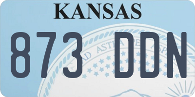 KS license plate 873DDN