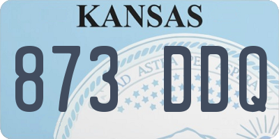 KS license plate 873DDQ