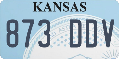 KS license plate 873DDV