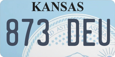 KS license plate 873DEU