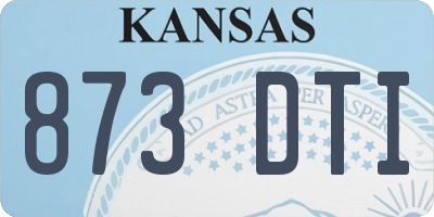 KS license plate 873DTI