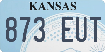 KS license plate 873EUT