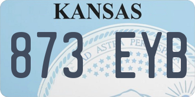 KS license plate 873EYB