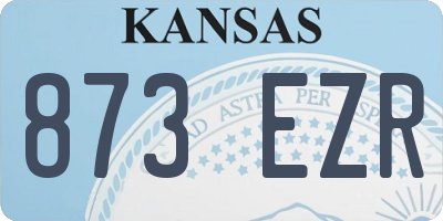 KS license plate 873EZR