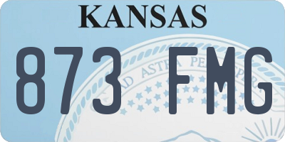 KS license plate 873FMG