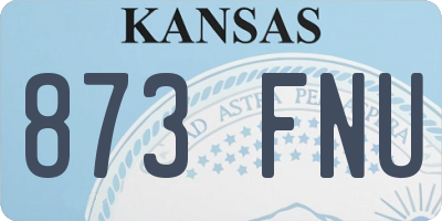 KS license plate 873FNU