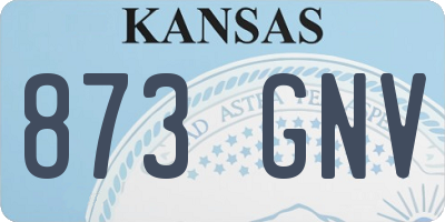 KS license plate 873GNV