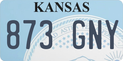 KS license plate 873GNY