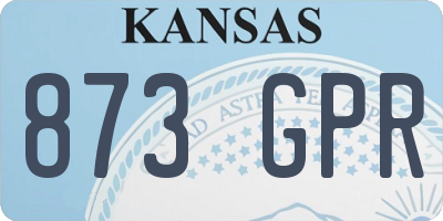KS license plate 873GPR