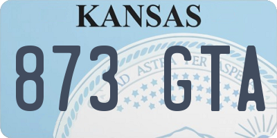 KS license plate 873GTA