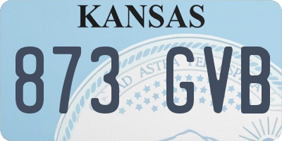 KS license plate 873GVB