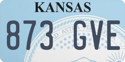 KS license plate 873GVE