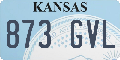 KS license plate 873GVL