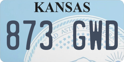 KS license plate 873GWD
