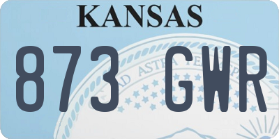 KS license plate 873GWR