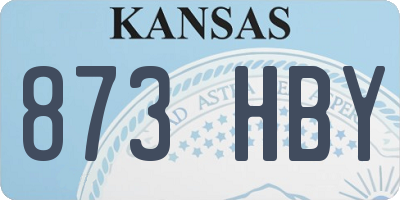 KS license plate 873HBY