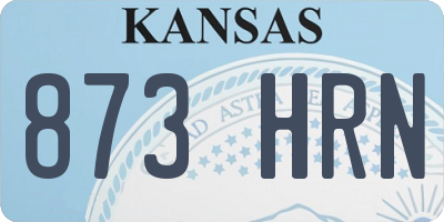KS license plate 873HRN