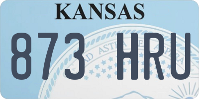 KS license plate 873HRU