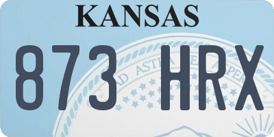 KS license plate 873HRX
