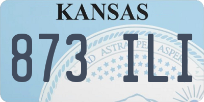 KS license plate 873ILI