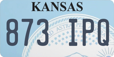 KS license plate 873IPQ