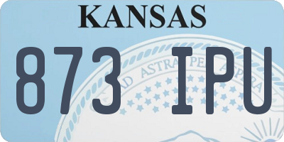 KS license plate 873IPU