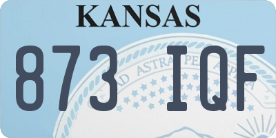 KS license plate 873IQF