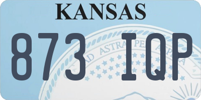 KS license plate 873IQP