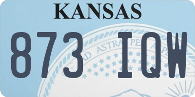 KS license plate 873IQW