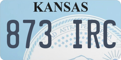 KS license plate 873IRC