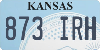 KS license plate 873IRH