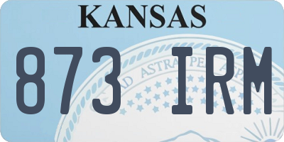 KS license plate 873IRM