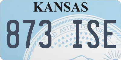 KS license plate 873ISE