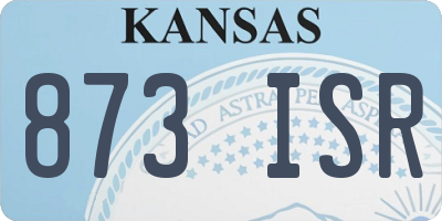 KS license plate 873ISR