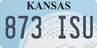 KS license plate 873ISU
