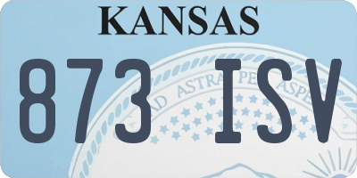 KS license plate 873ISV