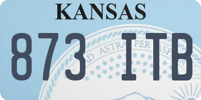 KS license plate 873ITB