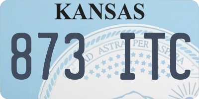 KS license plate 873ITC