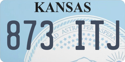 KS license plate 873ITJ