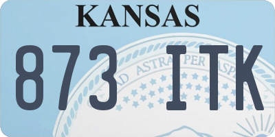 KS license plate 873ITK